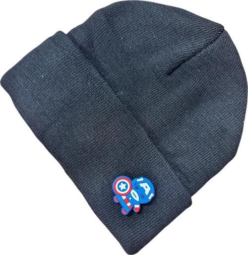 Kaptan Amerika Figürlü Bere Standart Boy Çocuk Yetişkin Uyumlu