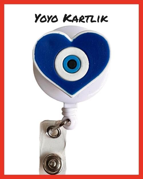 Yoyo Yaka Kartlığı / Kartlık Figürlü Y051 Kalp Nazar Boncuğu