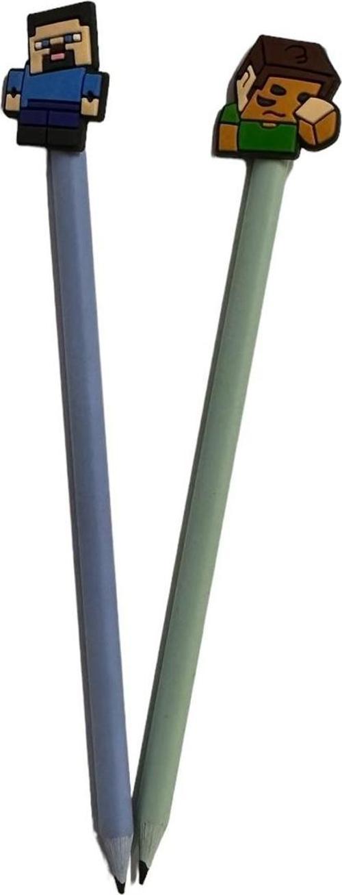 3D Figürlü Kalem Başlığı Ve Kurşun Kalem A06 2 Li Set