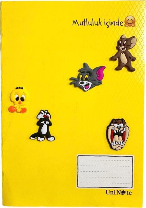 3D Sticker / Etiket 5 Li Set Kitap, Defter, Telefon İçin Çift Taraflı Banlı İz Yapmaz