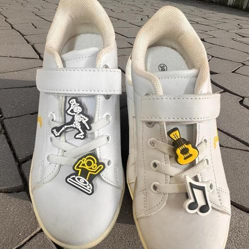 Spor Ayakkabı Bağcık Jibbitz / Charm / Süsü Klipsli Müzik Temalı 4 Lü Set