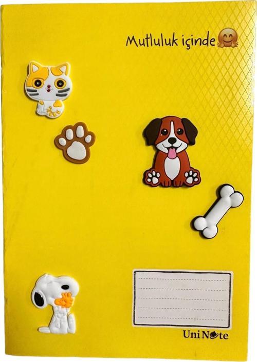 3D Sticker / Etiket 5 Li Set Kitap, Defter, Telefon İçin Çift Taraflı Banlı İz Yapmaz