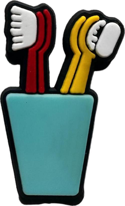 Crocs Terlik Süsü Jibbitz B177 Hastane Konsepti Diş Fırçası