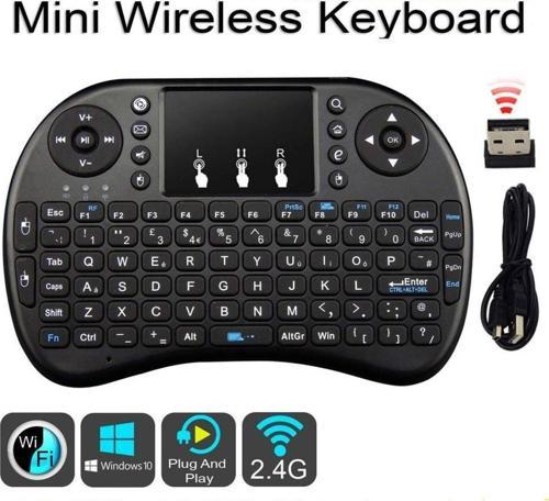 Mini Keyboard Ri I8 Air Smart Tv Işıklı Mini Klavye Dokunmatik Mouse