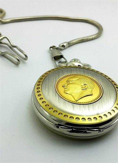 Mustafa Kemal Atatürk Resimli İmzalı Cep Saati   1555