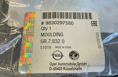 opel corsa- f- 2020-2023 arka tampon panjuru sağ (tw) Oem No (9830297580)