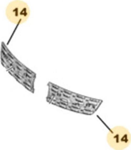 opel vıvaro- 2020-2024  ön panjur sıyah nıkelaj çıtalı (tw) Oem No (9833128477)