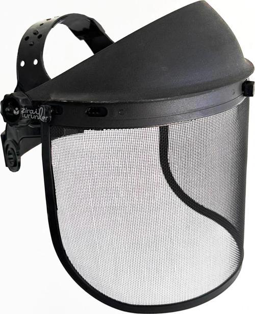 Motorlu Tırpan Profesyonel Yüz Koruma Maskesi Telli Maske İş Güvenliği Maskesi