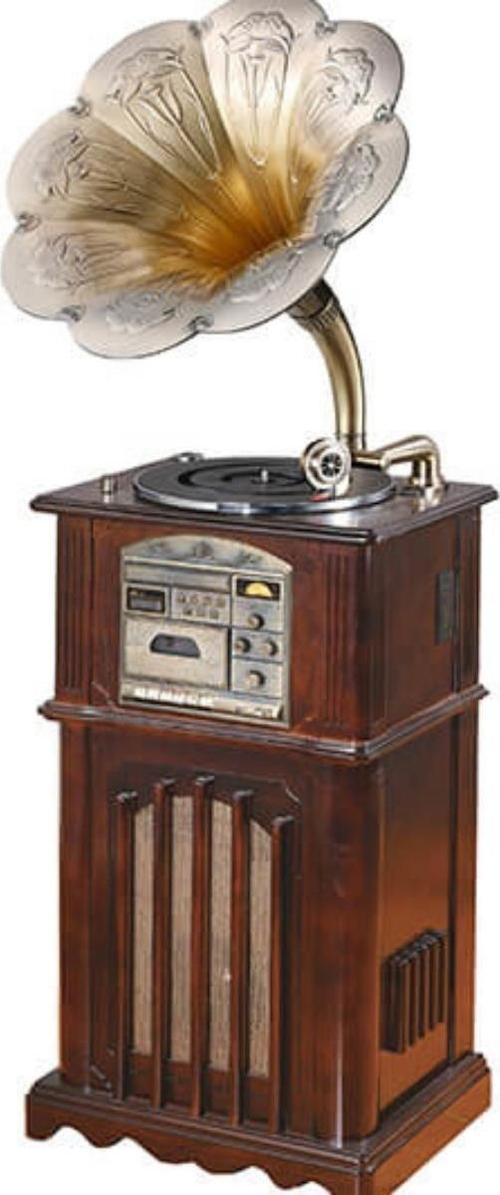 Gramofon Ahşap Standlı Plakçalar 135cm Radyo Bluetooth Usb Pikap C0352