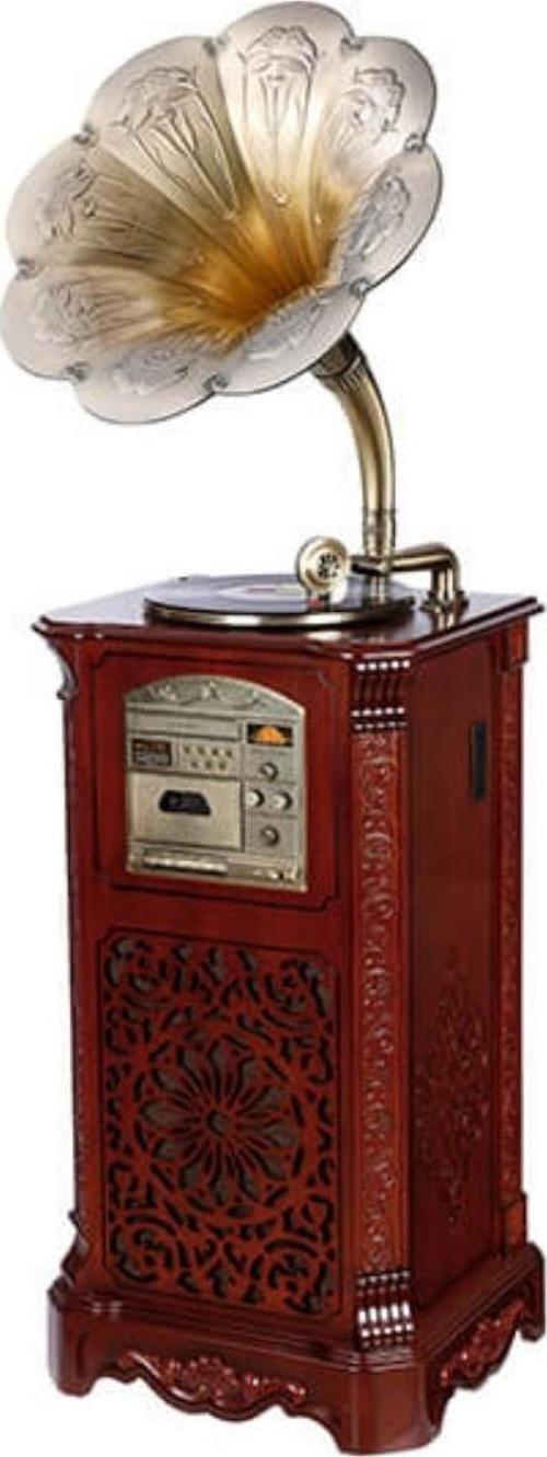 Gramofon Plakçalar Ahşap Standlı 150cm Radyo Bluetooth Usb C0997