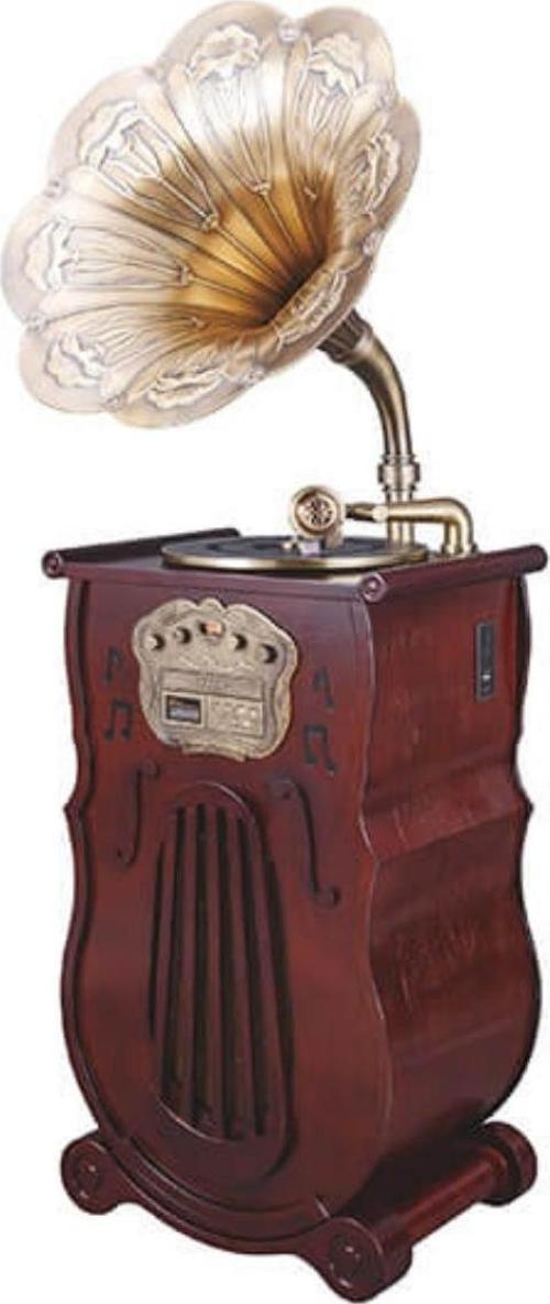 Gramofon 150cm Ahşap Standlı Pikap Plakçalar Radyo Bluetooth Usb C1000