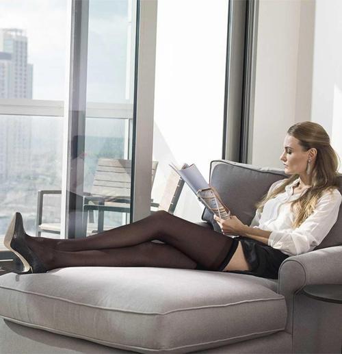 Mus Kaçmaz Lastikli Çorap 70 denye 500 Siyah