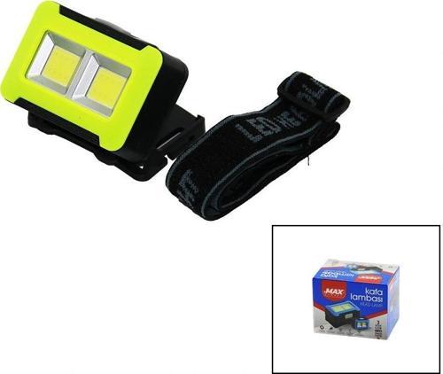 Pilli 3w Cob Led Kafa Lambası Fener 3-kademe Işık Ayarı - Flaşör  4.5v 150lümen