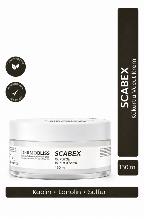 DERMOBLİSS SCABEX KÜKÜRTLÜ VUCÜT KREMİ 150 ML