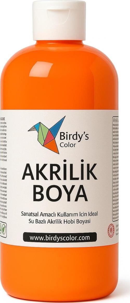 Birdy's Color Turuncu Akrilik Boya 500gr
