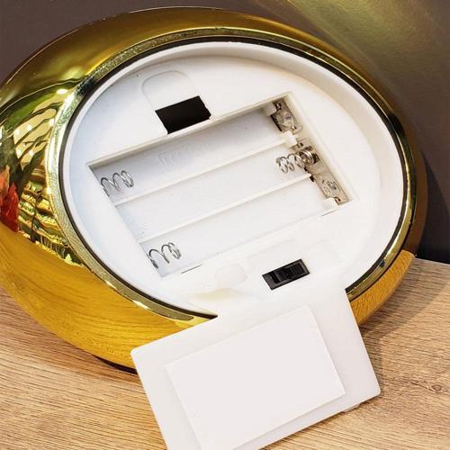 Büro Ev Ofis Dekoru için Pilli Golden Dekoratif Mum