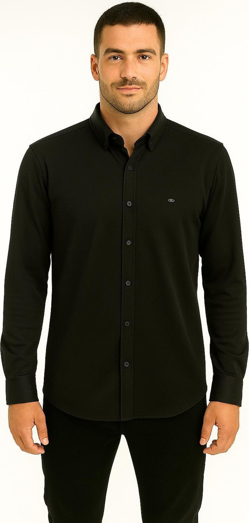 Cafes Uzun Kol Slim Fit Erkek Gömlek - 7433