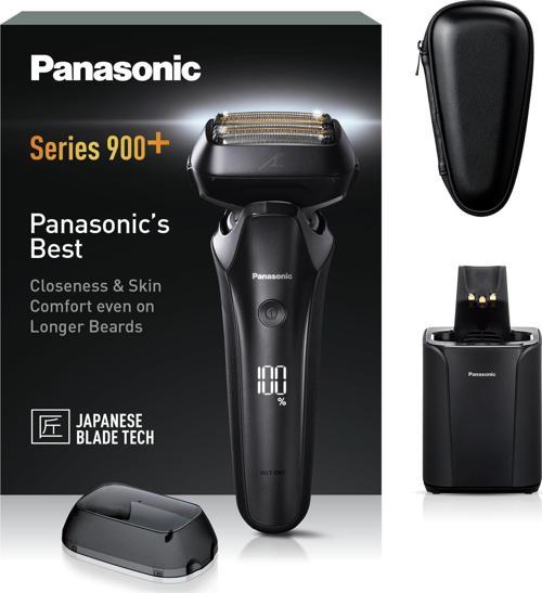 ES-LS9A Erkekler için Islak ve Kuru 6 Bıçaklı Elektrikli Tıraş Makinesi - Temizleme ve Şarj Standı ile Hassas Temiz Tıraş