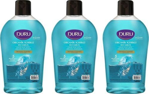Sıvı Sabun Organik İçerikli Okyanus Tazeliği 1500 ml x 3 adet