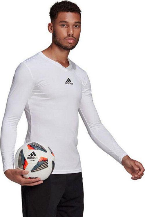Team Base Tee Erkek Futbol Uzın Kollu Antrenman Tişörtü Gn5676 Beyaz