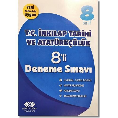 4X4 Yayınları 8. Sınıf T.C İnkılap Tarihi Ve Atatürkçülük 8'li Deneme