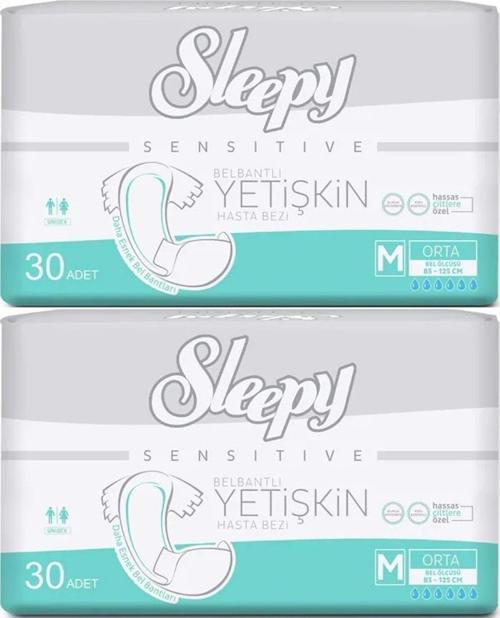 Yetişkin Hasta Bezi Bel Bantlı M - Orta - Medium 60 Adet (2PK*30)