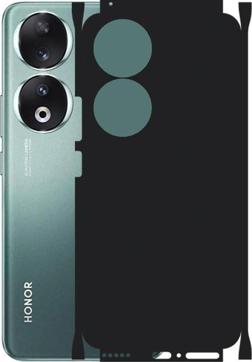 Honor 90 ile Uyumlu 360 Arka Kaplama  Mat Siyah