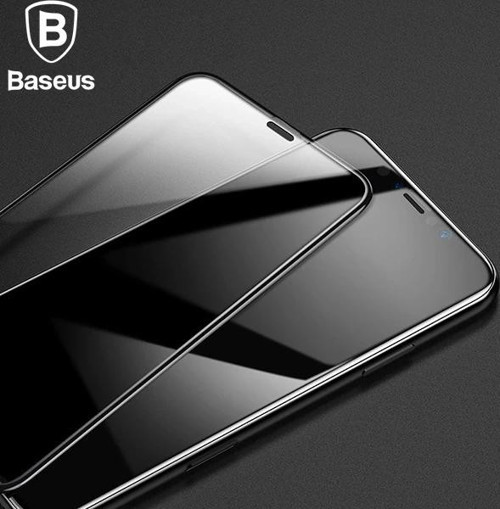 Baseus İPhone 11 Pro 3D Full Kaplama Kırılmaz Cam Koruyucu Tempered Glass Screen Protector-(5775)
