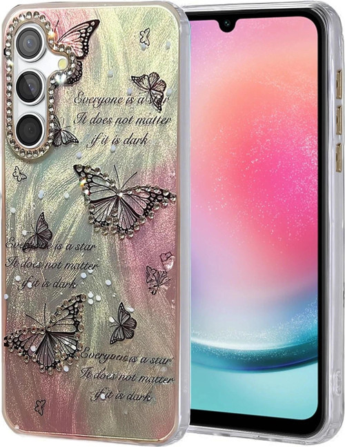 Samsung Galaxy A24 4G Kılıf Blade Aynalı Desenli Kapak - Desen 6-(5796)