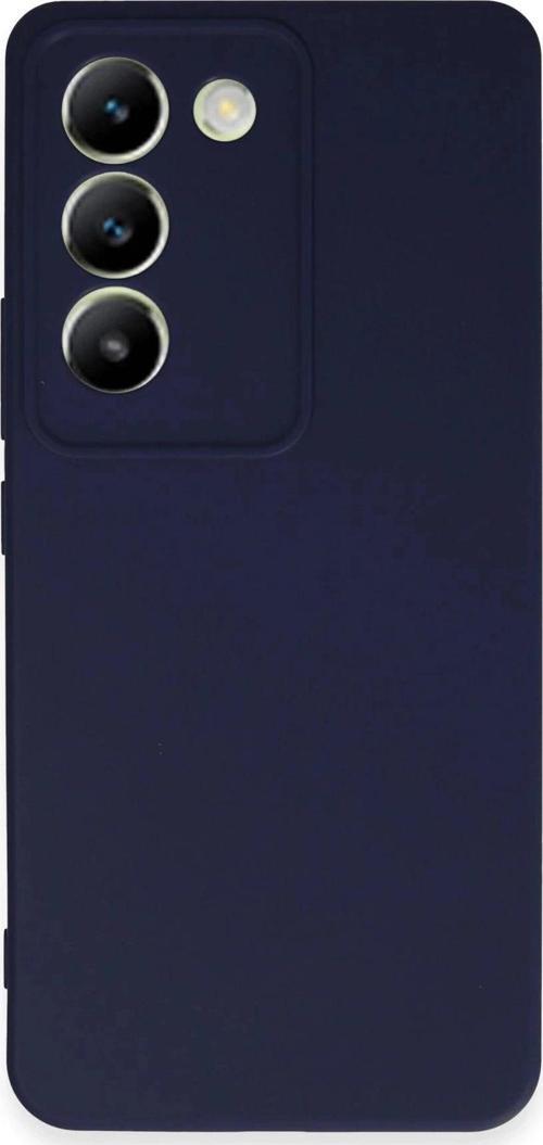 Vivo V30 Lite 4G Kılıf First Silikon - Lacivert-(5796)