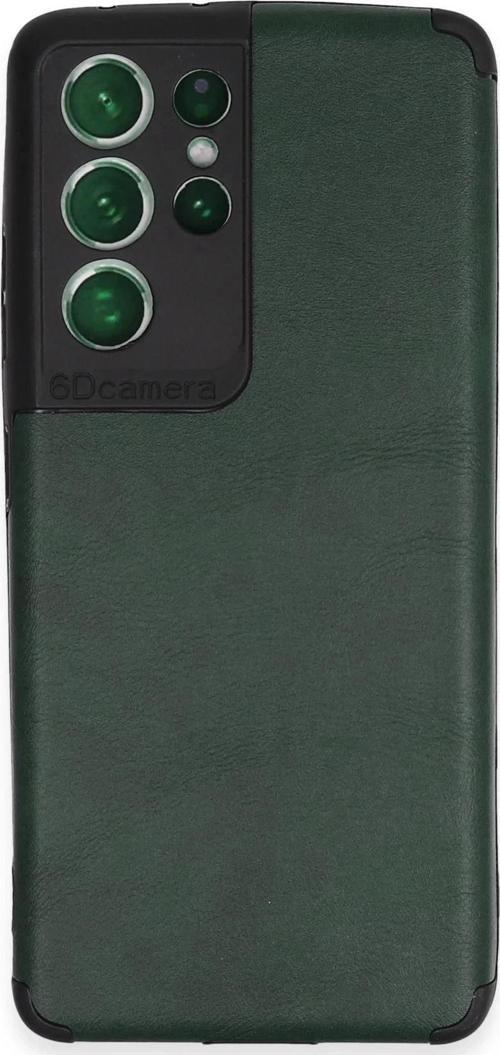 Samsung Galaxy S21 Ultra Kılıf Loop Deri Silikon - Yeşil-(5796)