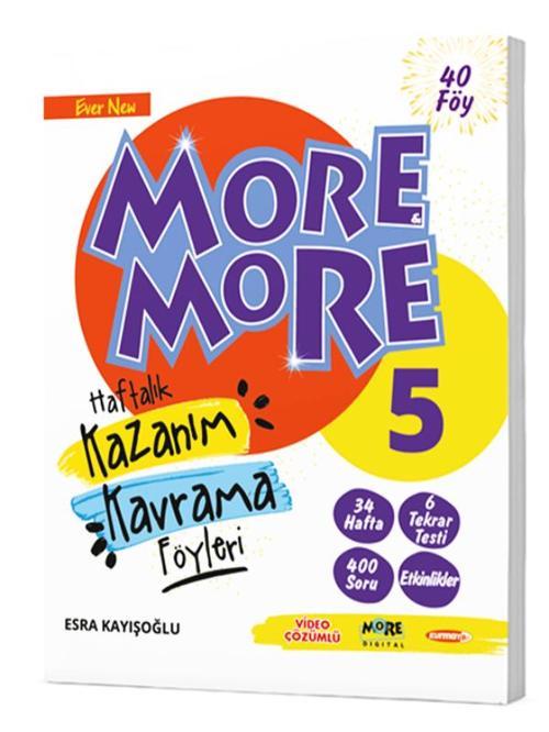 More & More Yayınları 5. Sınıf English Haftalık Kazanım Kavrama Föyleri (44 Föy) 