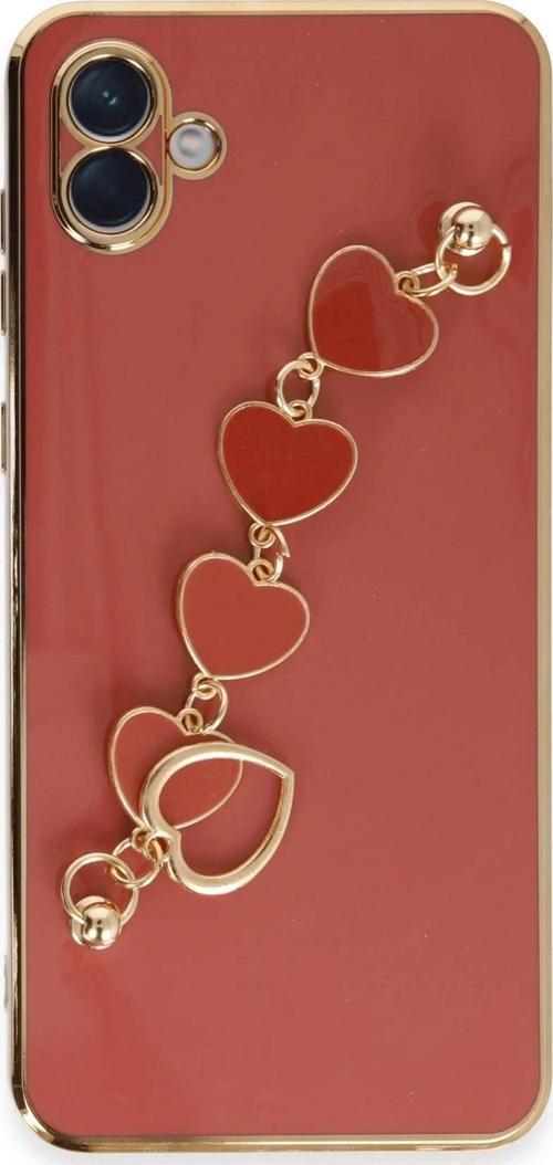 Samsung Galaxy A04E Kılıf Esila Silikon - Kırmızı-(5796)