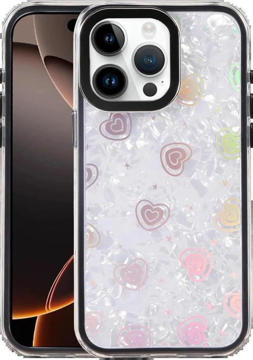 Apple iPhone 15 Pro Max Lumi Desenli Kapak - Siyah-(5796)