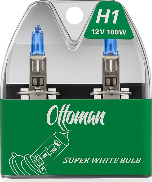 H1 12V Süper Beyaz Far Ampulü- Ultra Görüş Gücü