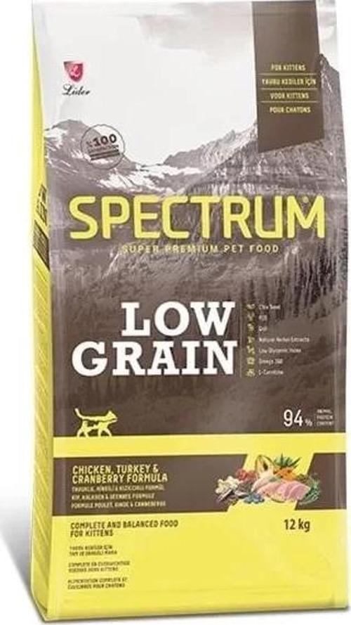 Spectrum Düşük Tahıllı Tavuklu Hindili ve Yaban Mersinli Yavru Kedi Maması 12 Kg