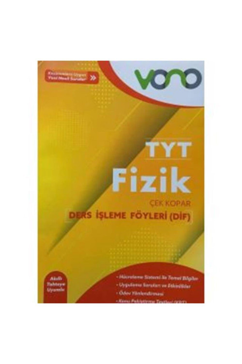 Vono Yayınları Tyt Fizik Ders İşleme Föyleri