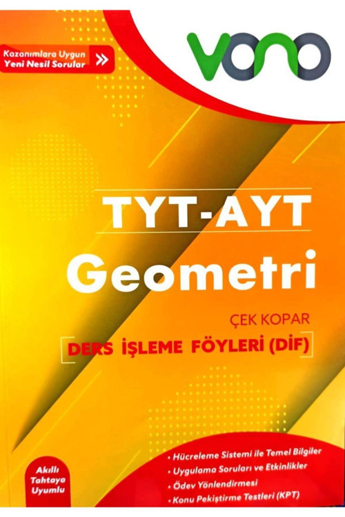 Vono Yayınları Tyt-Ayt Geometri Ders İşleme Fötleri