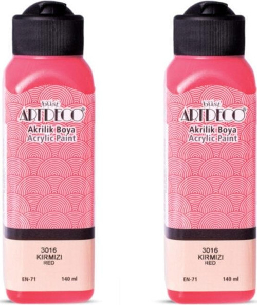 2 Li Akrilik Boya 140 Ml Renk Seçmeli Canlı Ve Pastel