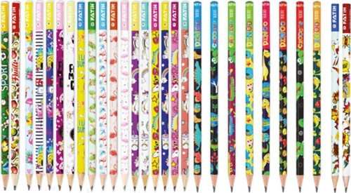 Yuvarlar Desenli Kurşun Kalem Set 12 Adet