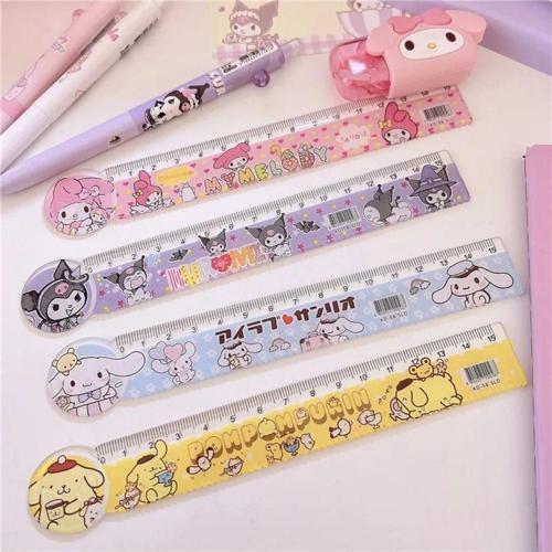 Sanrio My Melody Cinnamoroll Pompompurin 4 Adet Cetvel Seti