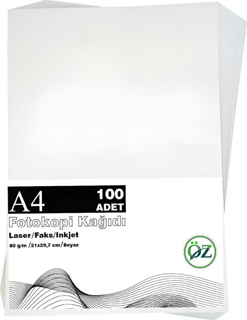 A4 80 G/M² Beyaz Fotokopi Kağıdı 100'Lü