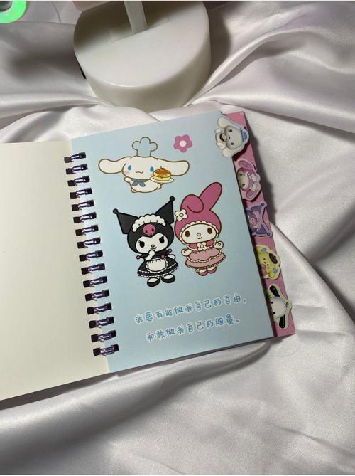 Sanrıo Karakterli Stickerlı Defter Seti , Renkli Kağıtlar Planlayıcı Ve Sticker Çıkartmalar