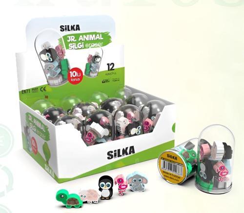 Sevimli Hayvanlar 10'Lu Fanus Tasarım Silgi