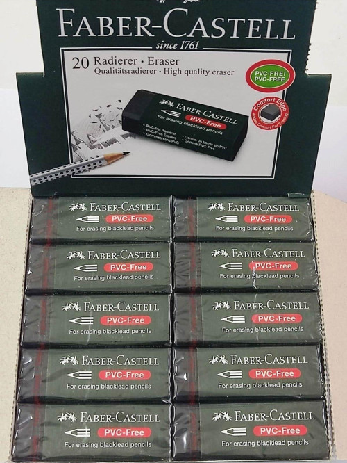Silgi-Faber Castell Büyük Boy Siyah Silgi-5 Adet