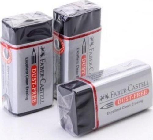 Faber-Castell Dust-Free Siyah Silgi 3'Lü