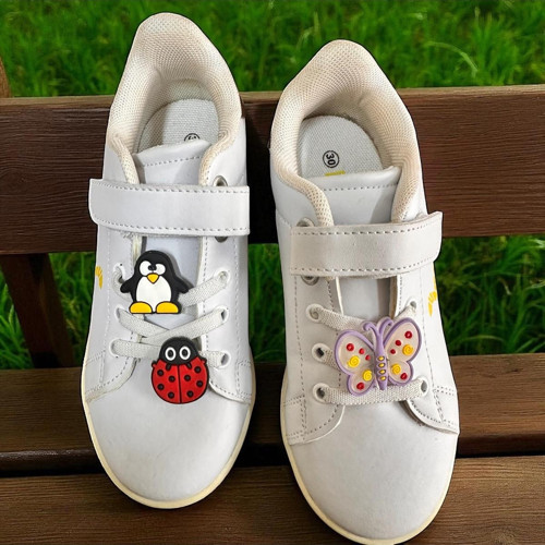 Spor Ayakkabı Bağcık Jibbitz / Charm / Süsü Klipsli Penguen Kelebek Uğur Böceği 3 Lü Set
