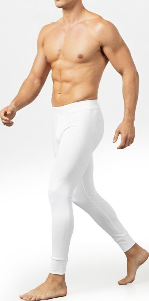 Unisex Beyaz Dar Kesim Termal Performans Taytı – Soğuk Havalar & Spor Kullanımı 2607073