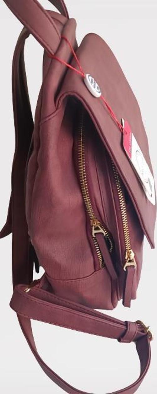 Çanta Los Angales Polo Club Model 6411 Fuşya Suni Deri El Yapım