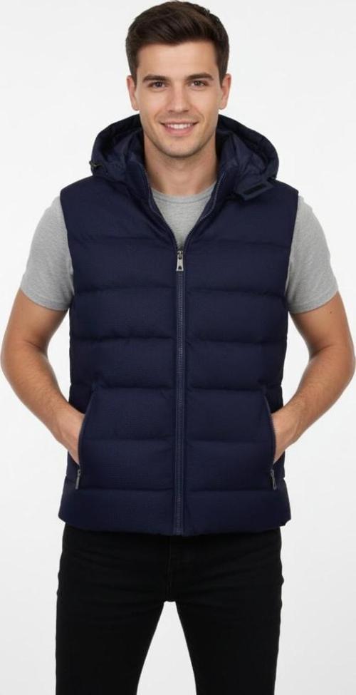 Erkek Spor Kapüşonlu Yelek Regular Kalıp 961-309 BGL-ST04874